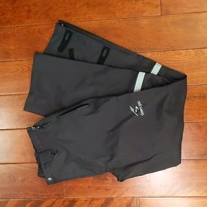 Showers Pass Club Convertible Waterproof Cycling Pants Zip Off Size M Black